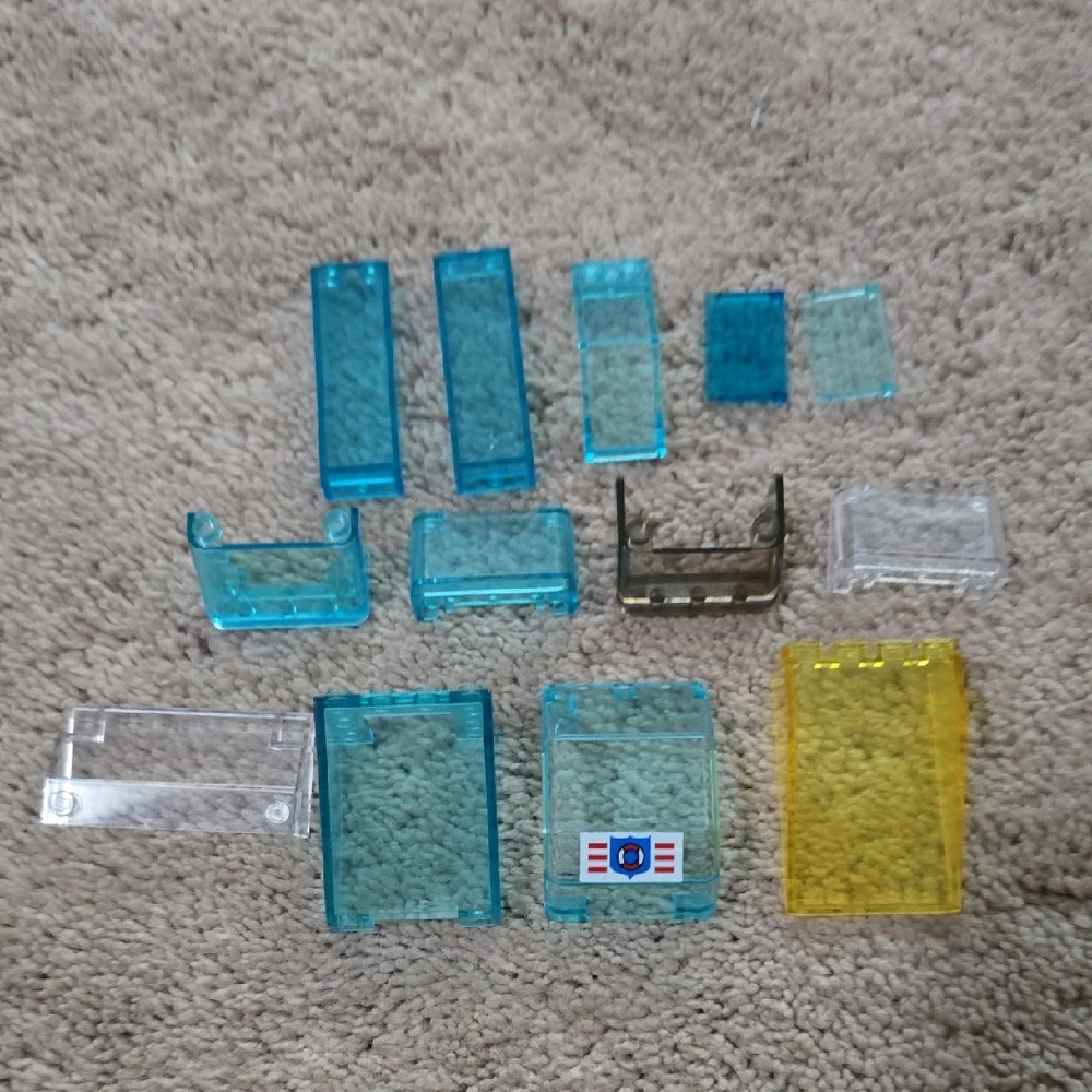 LEGO Assorted Transparent Roof & Hood Pieces